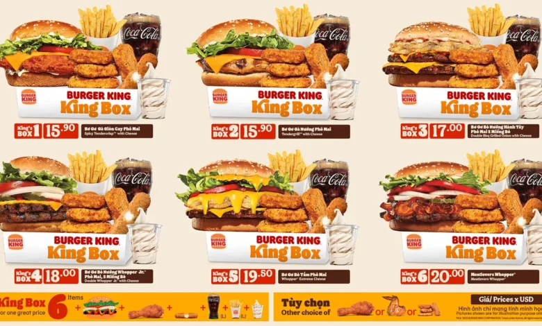 Burger King Menu